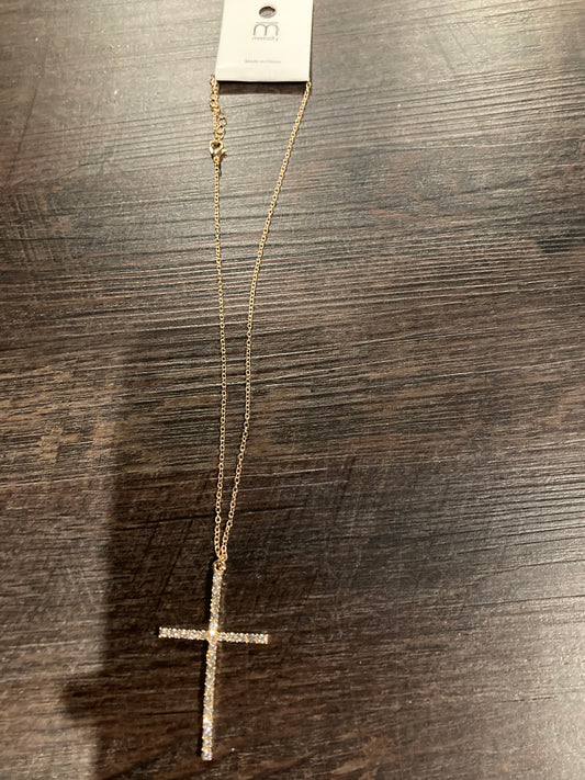 Bling Cross Necklace